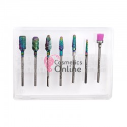 Set de 7 capete de freza pentru unghii false